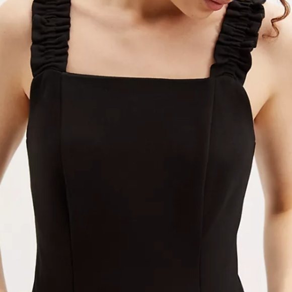 NWOT Ruffled Square Neck Tank Size XL - Picture 3 of 12